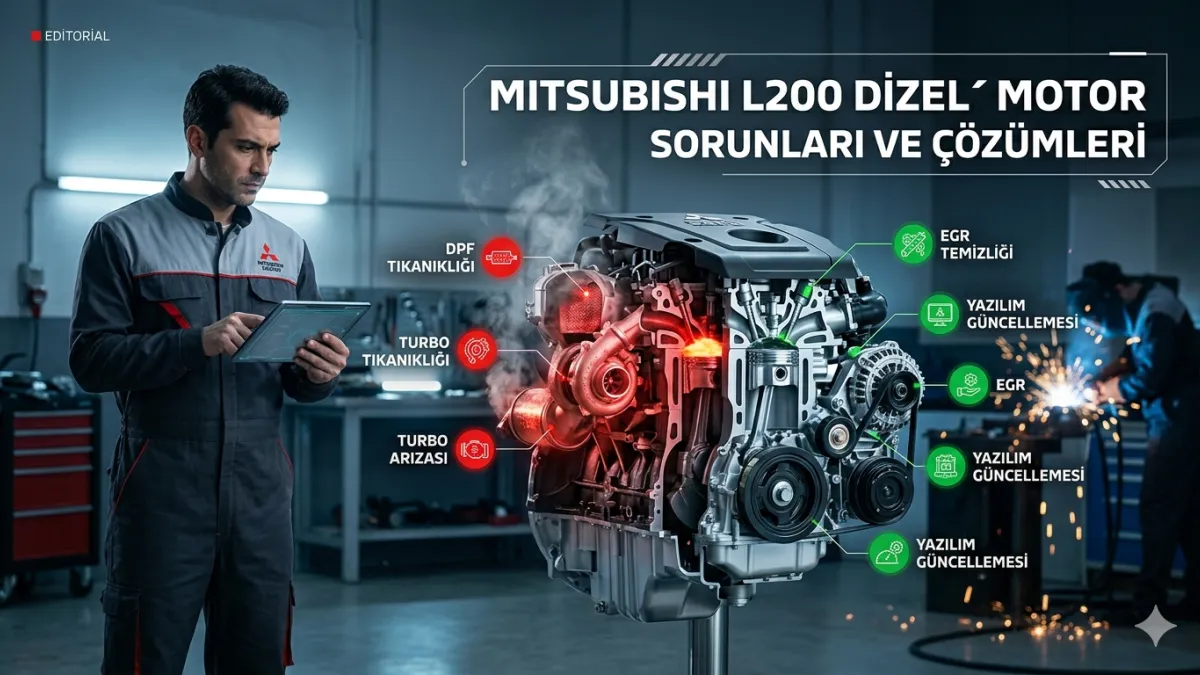 Mitsubishi L200 Dizel Motor Sorunları: Belirtiler ve Güvenilir Çözümler